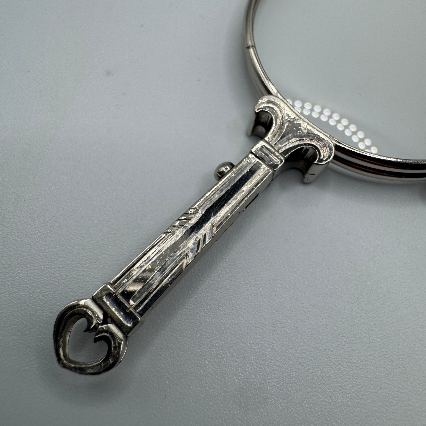 Paire de lorgnons anciens - argent massif
