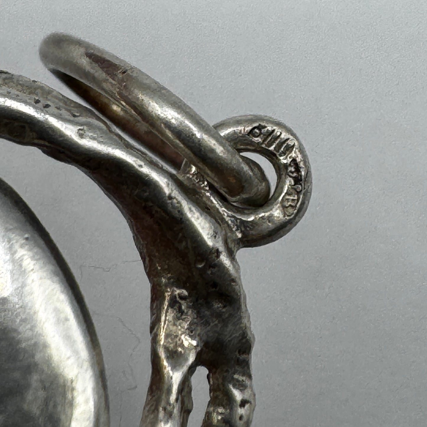 Joli Pendentif vintage « femme de profil » - argent massif