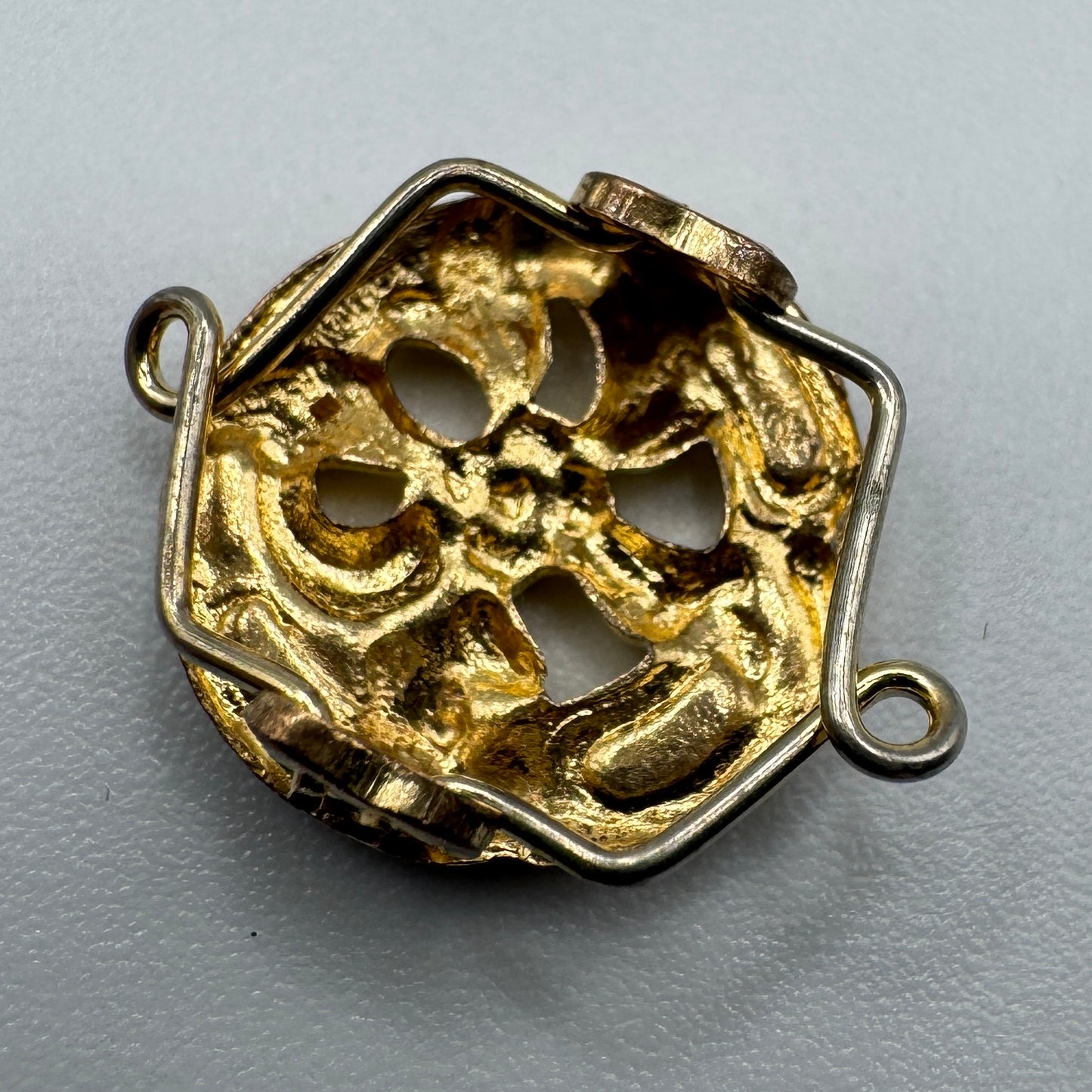 Passant de sautoir Art Nouveau - métal doré