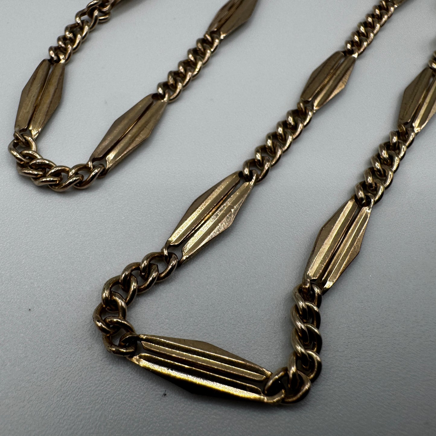 Chaine de montre à gousset ancienne - plaqué or