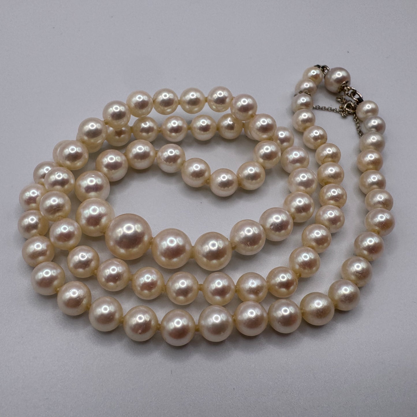 Superbe Collier de perles ancien - perles de culture et or 18 carats