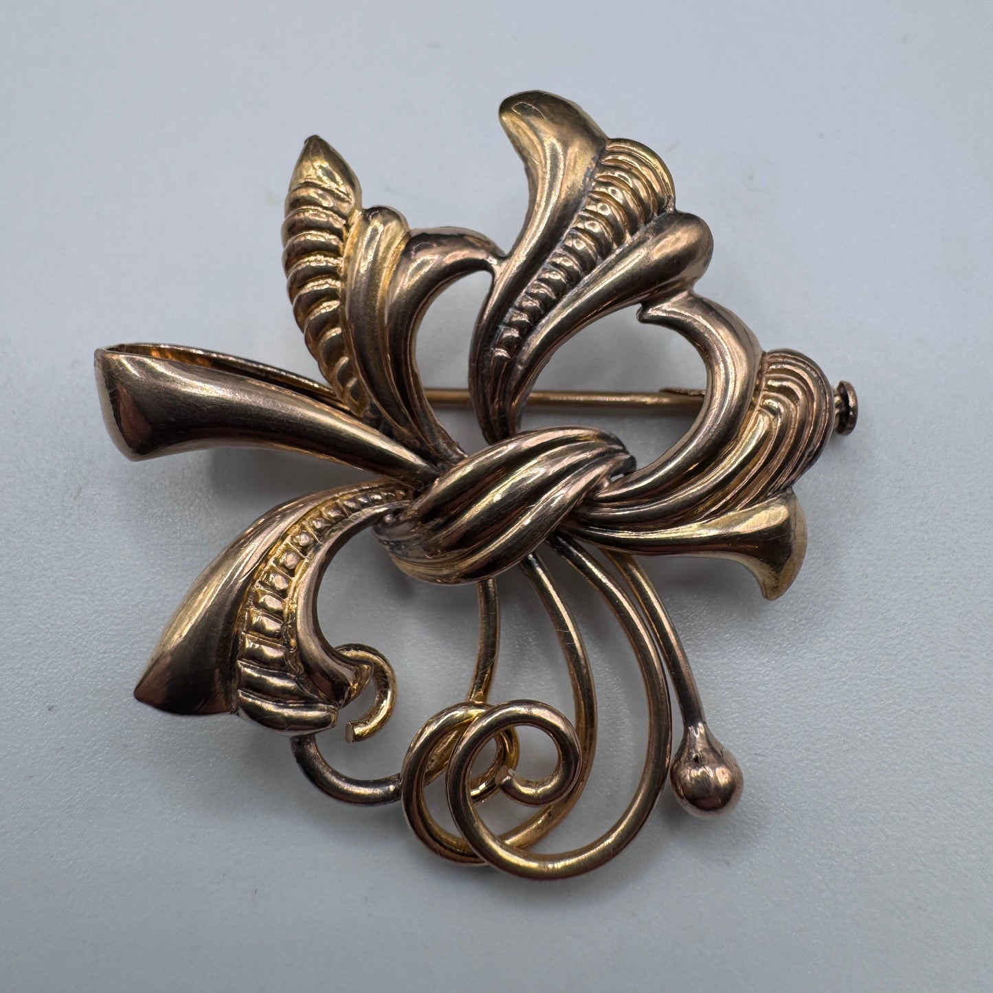 Broche ancienne en plaqué or