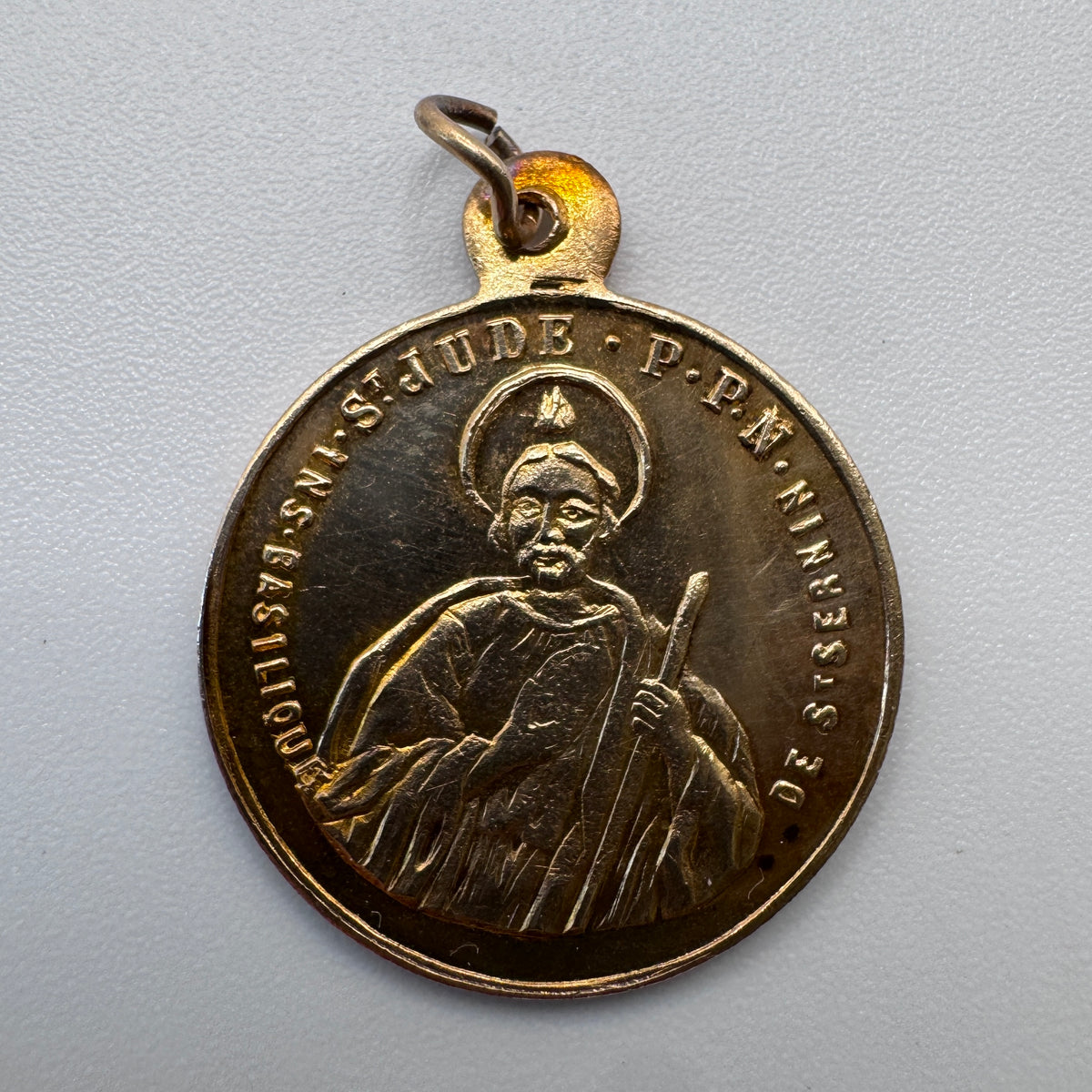 Medaille religieuse ancienne « Saint Jude - Saint Antoine de Padoue »