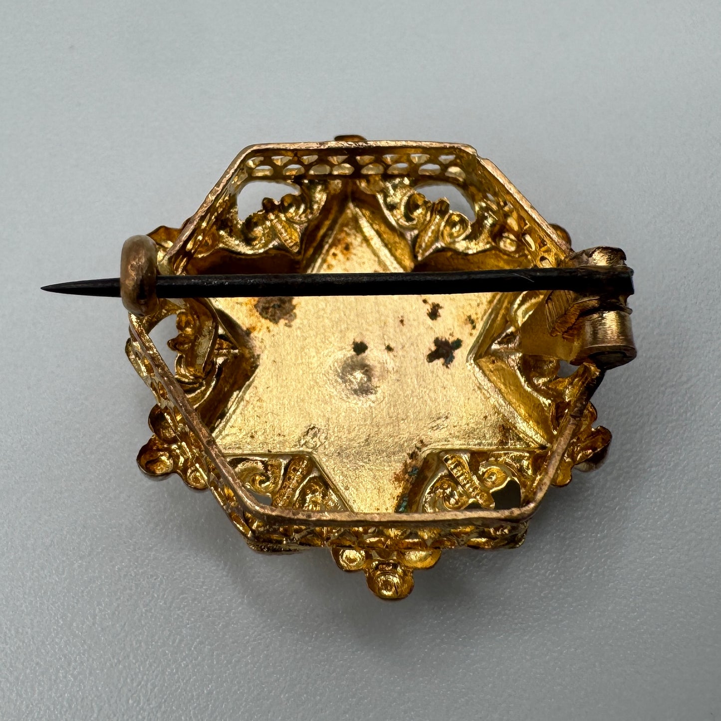 Broche ancienne vers 1900 - plaqué or