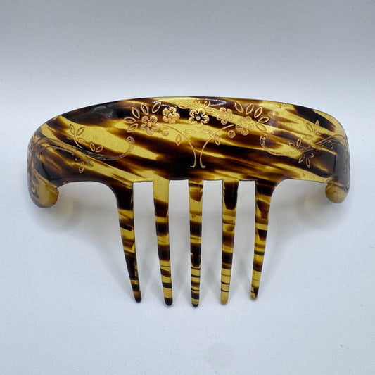 Peigne à cheveux art deco - celluloïd
