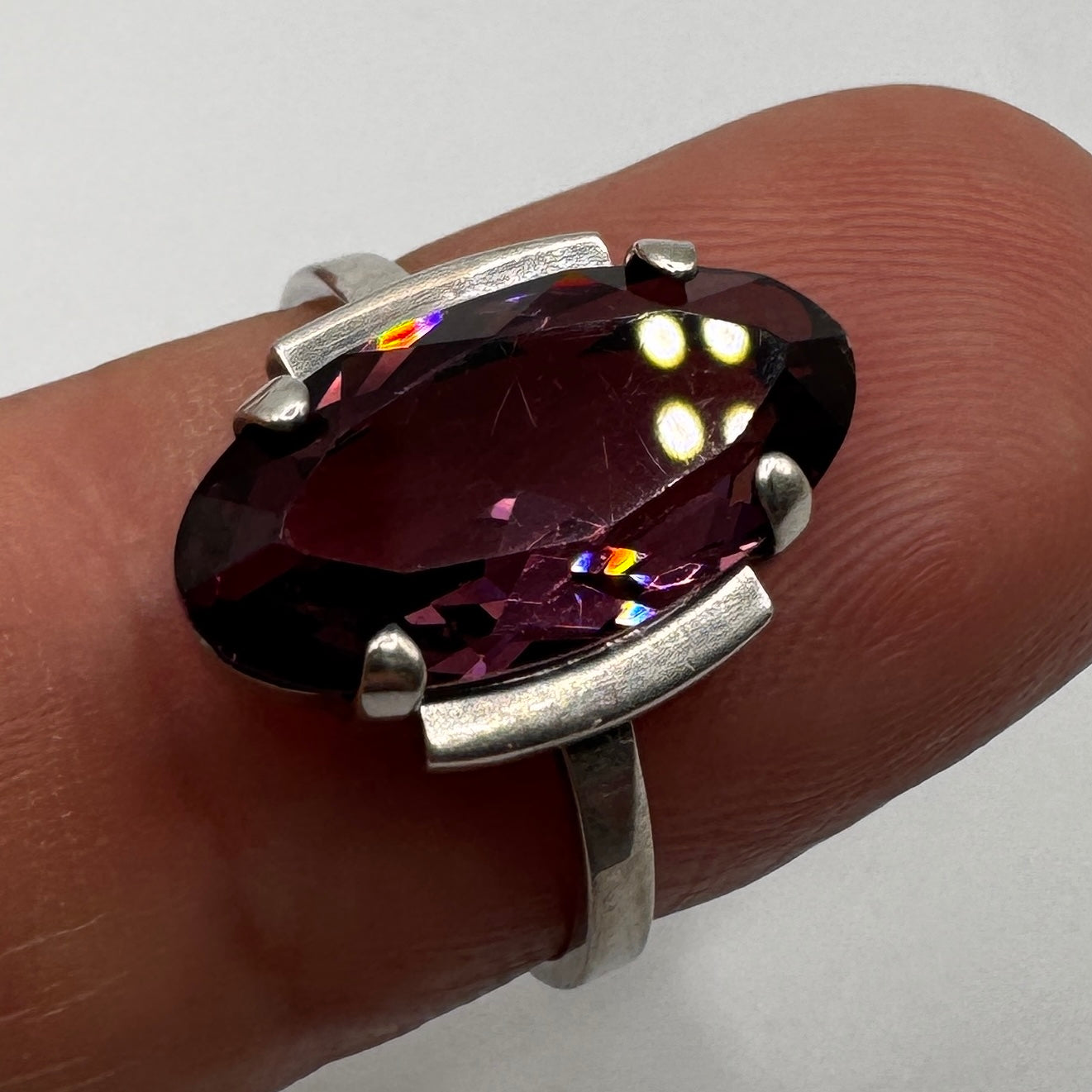 Bague en argent et pierre