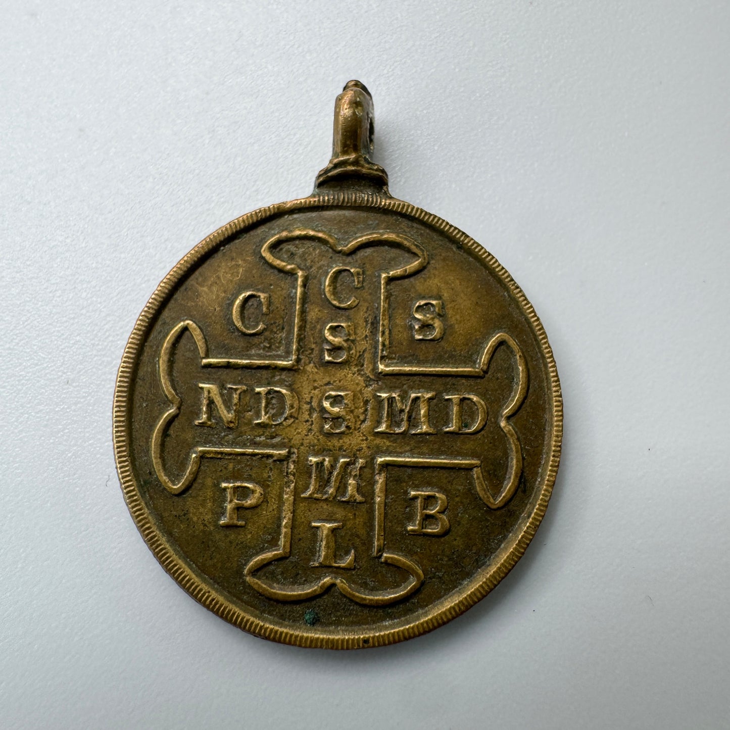 Médaille religieuse ancienne XIXe « Saint Benoit »