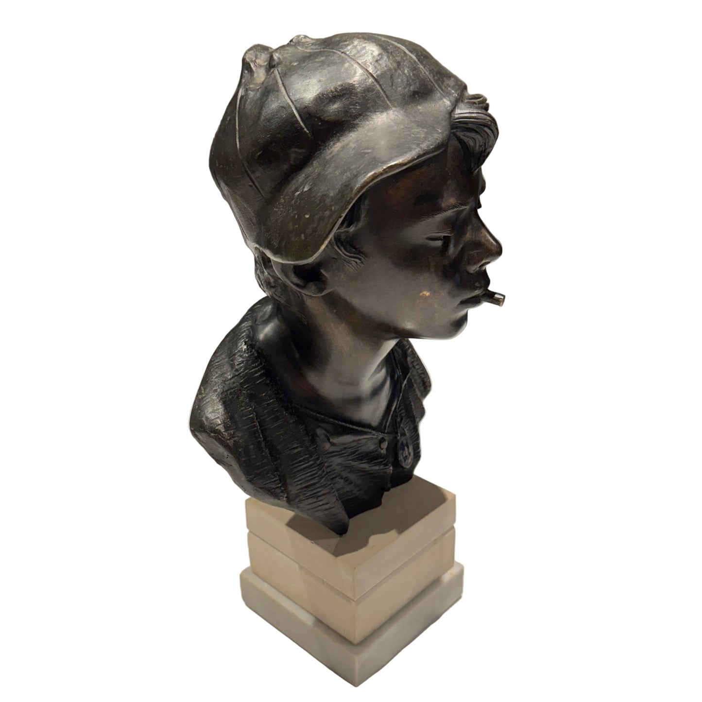 Sculpture napolitaine en bronze « Scugnizzo » par Giovanni de Martino
