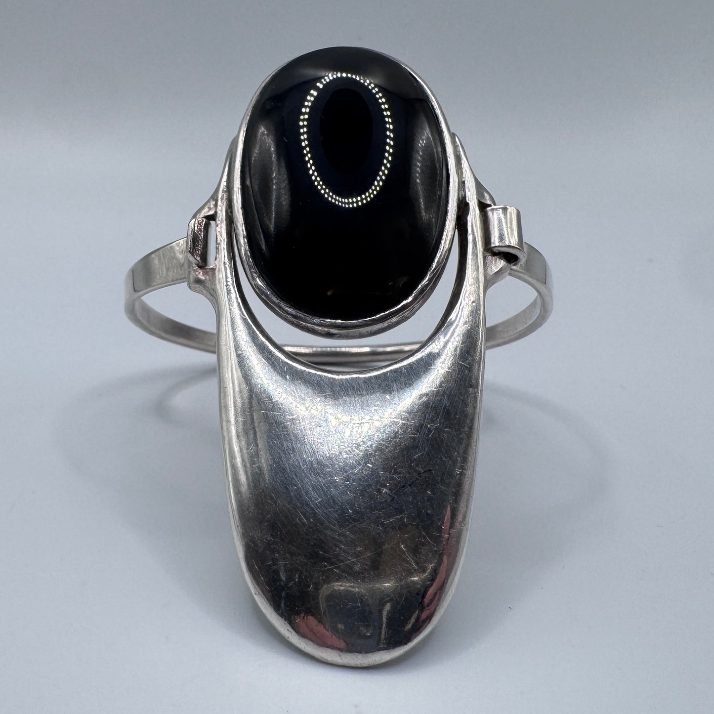 Superbe Bracelet en argent massif et agate