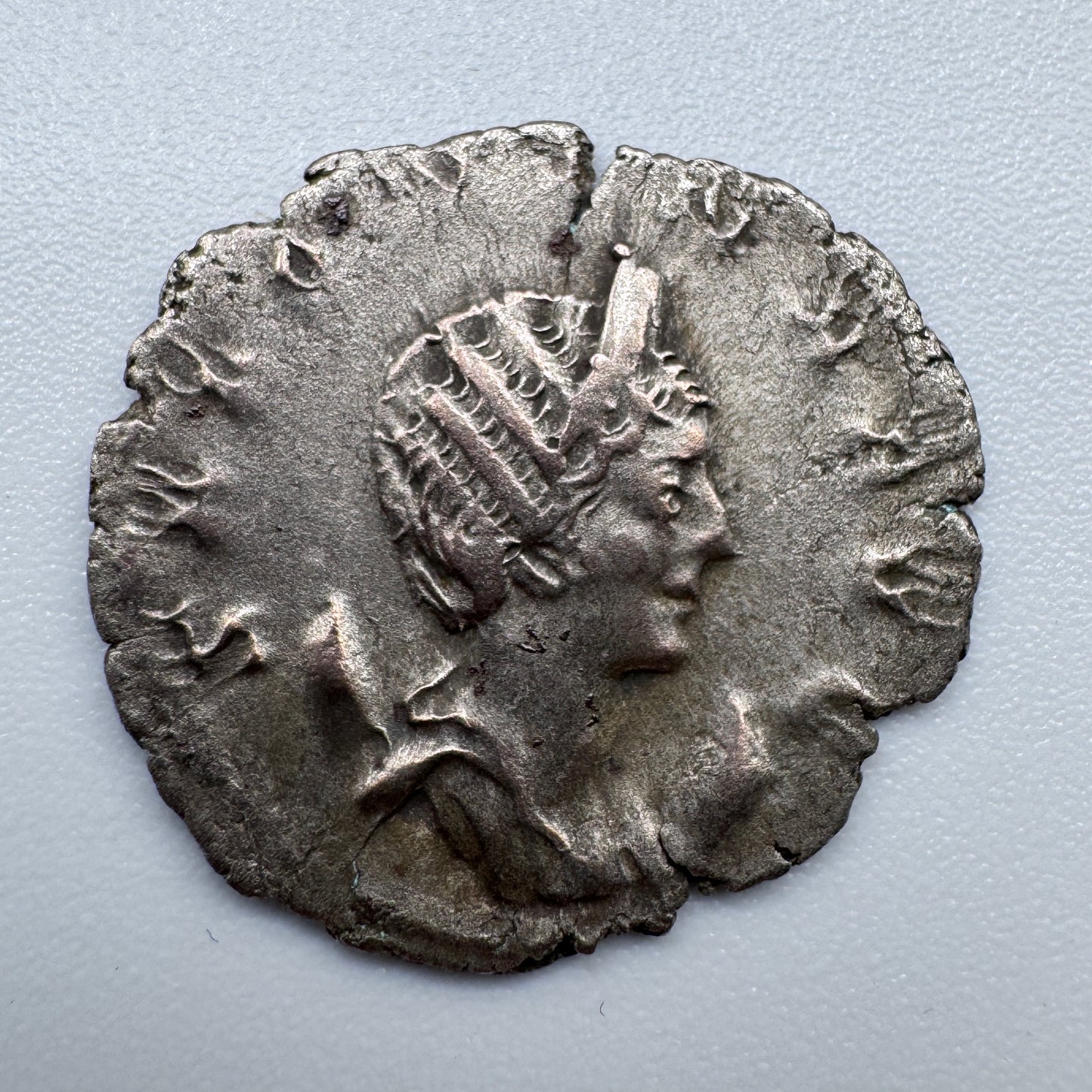 Monnaie  romaine ancienne antoninien billon - impératrice Salonine