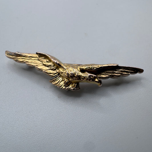 Broche ancienne « aigle » vers 1900 - plaqué or FIX