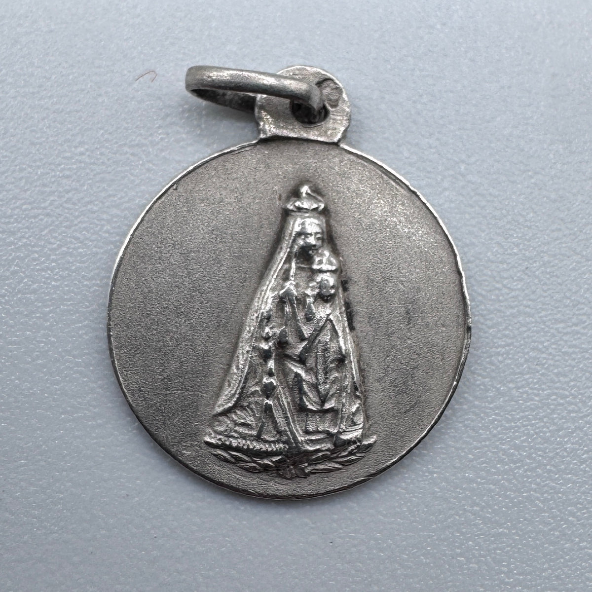 Medaille religieuse ancienne « Notre Dame des clefs » - argent