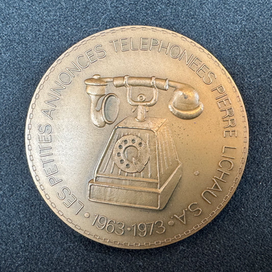 Médaille en bronze « Pierre Lichau - les petites annonces téléphonées »