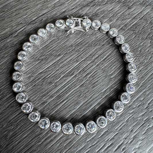 Bracelet en argent 925 et brillants