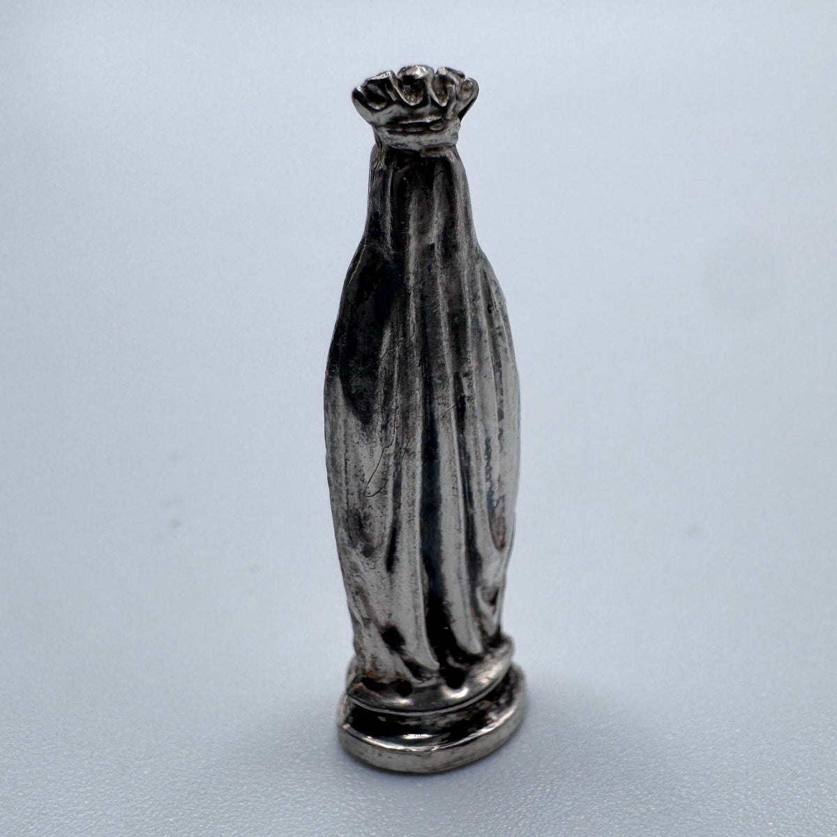 Objet ancien dévotion de voyage en argent - Sainte Vierge