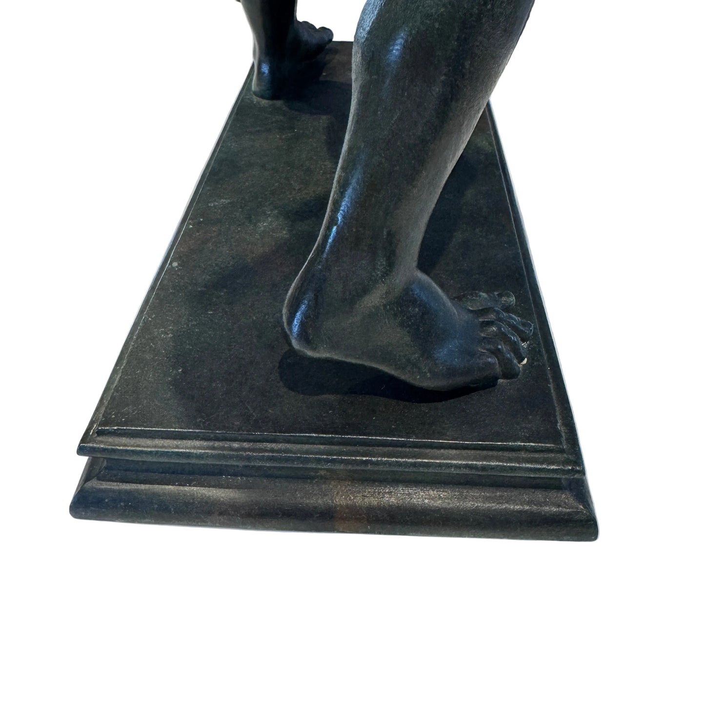 Sculpture en bronze a l’antique XIXeme - « Le faune et l’outre de vin » d’après Sabatino de Angelis (1838-1915)