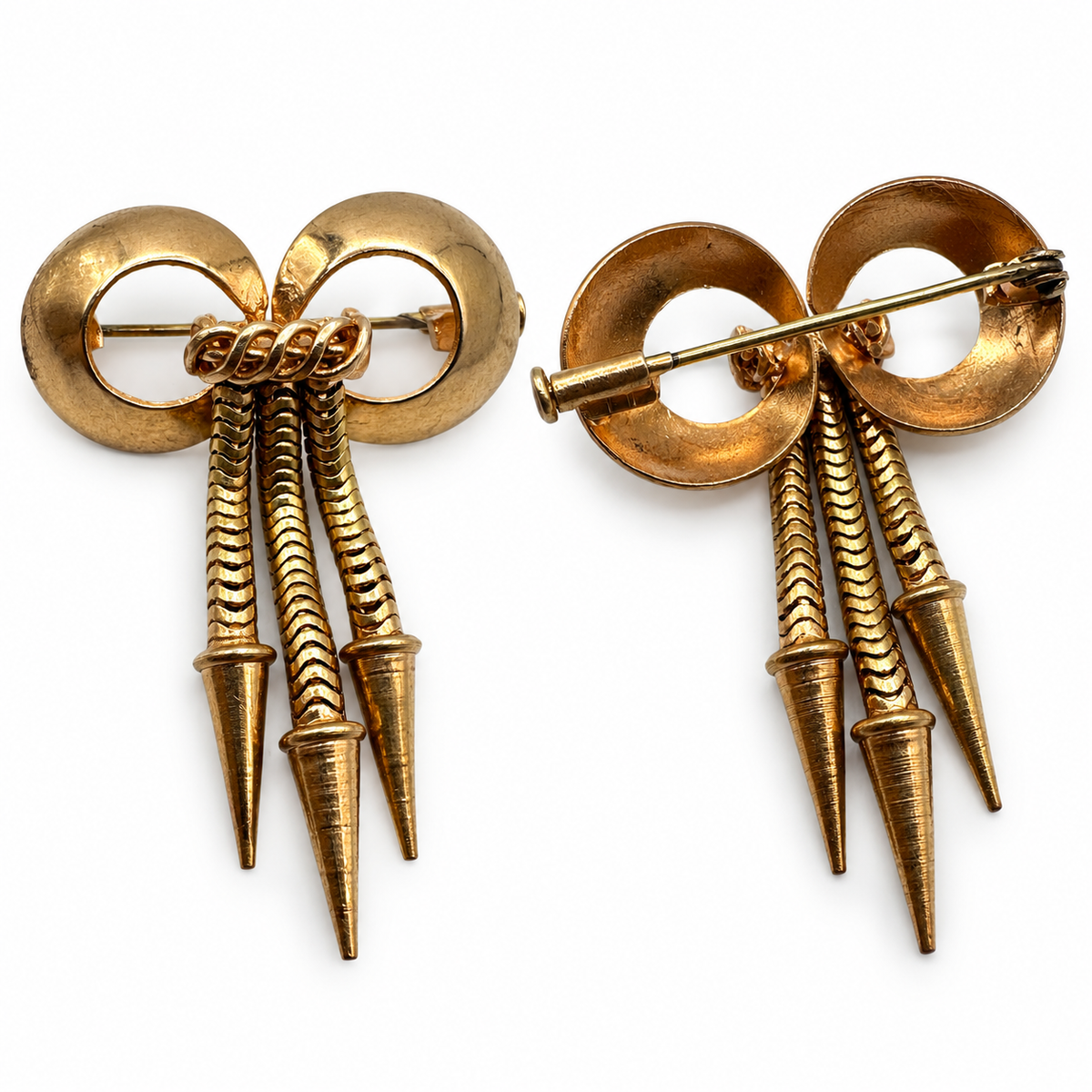 Jolie Broche années 50 - métal doré