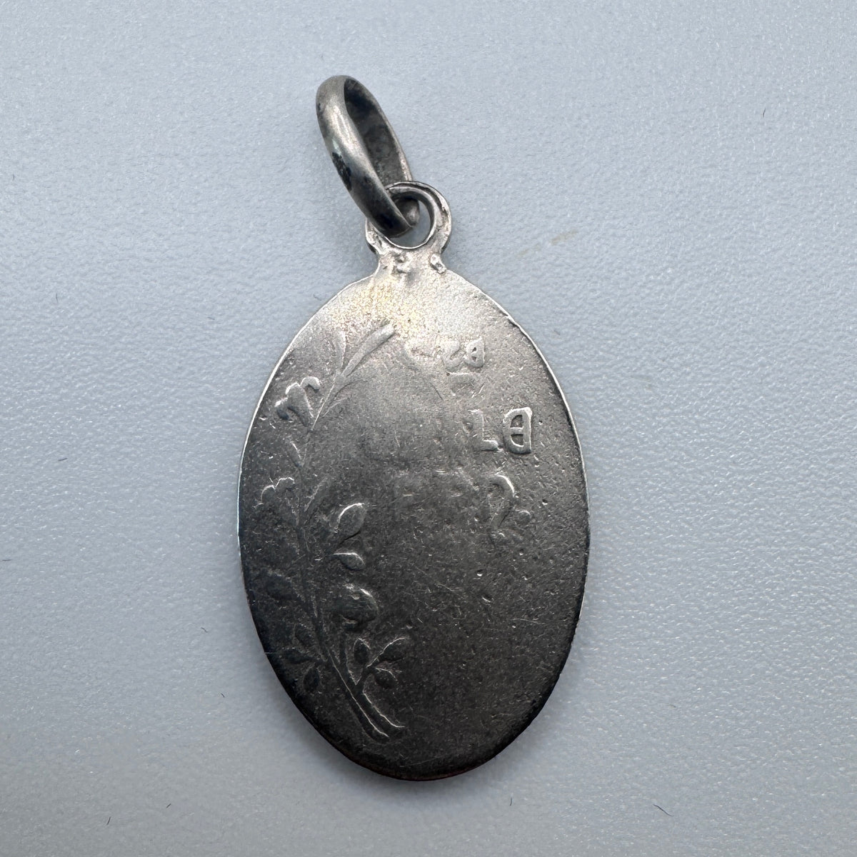 Medaille religieuse ancienne « Sainte Odile » - argent
