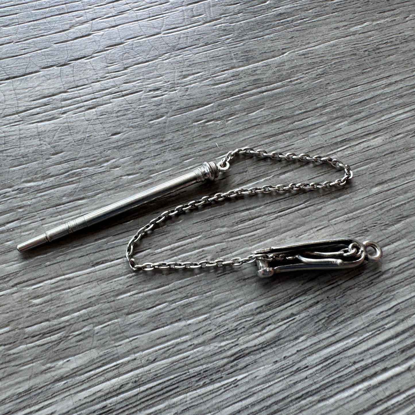 Porte mine ancien vers 1900 - argent massif