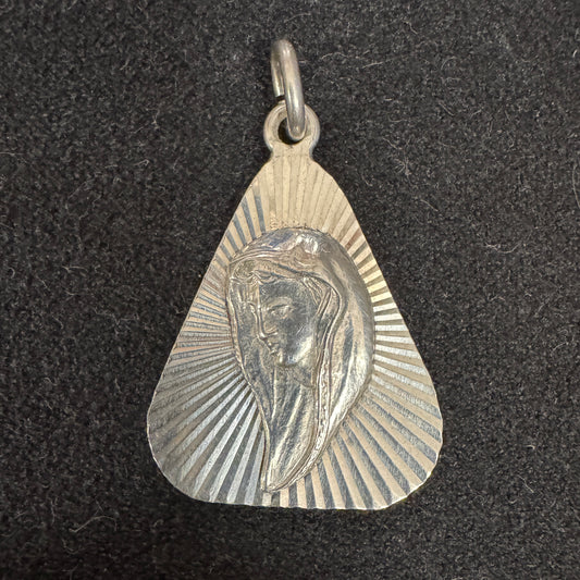Médaille religieuse en argent « Sainte Vierge »