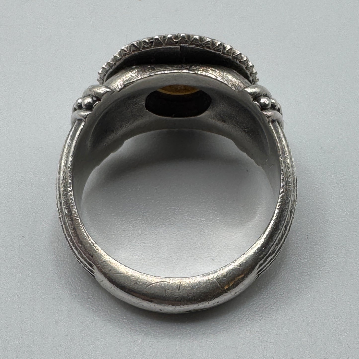 Superbe Bague en argent et nacre