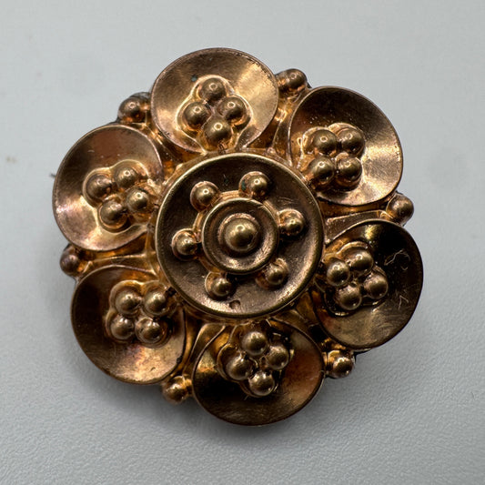 Broche ancienne vers 1900 - plaqué or