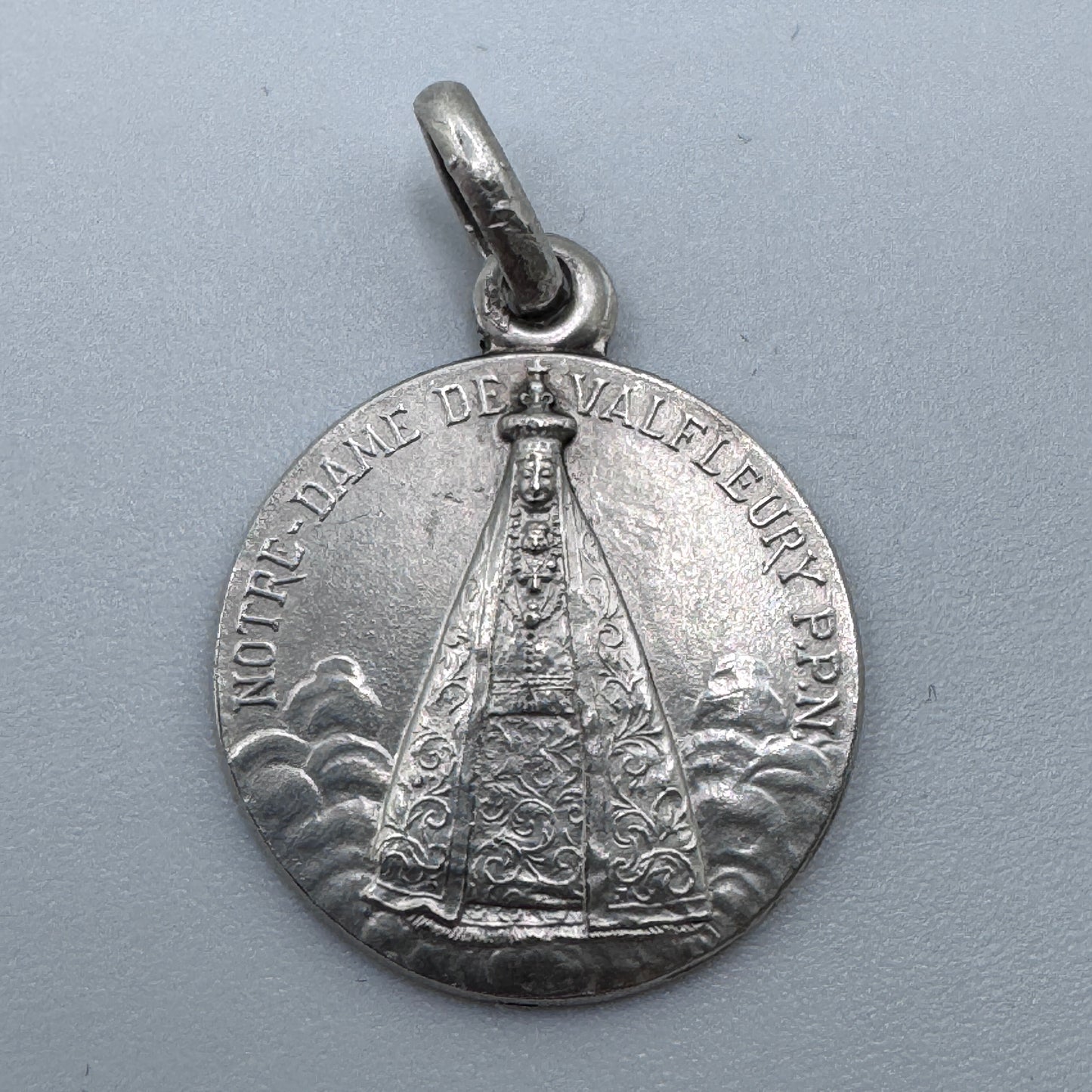 Medaille religieuse ancienne « notre Dame de Valfleury »