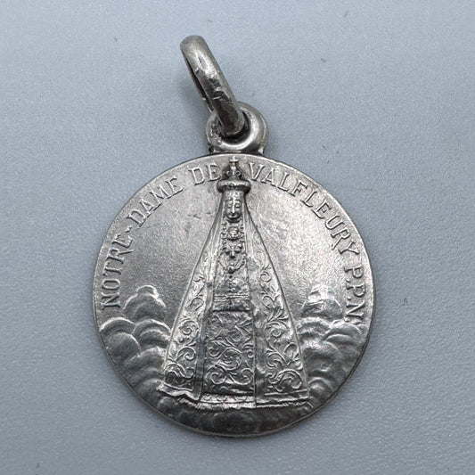 Medaille religieuse ancienne « notre Dame de Valfleury »