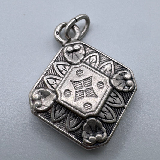 Pendentif ancien vers 1900 - argent massif