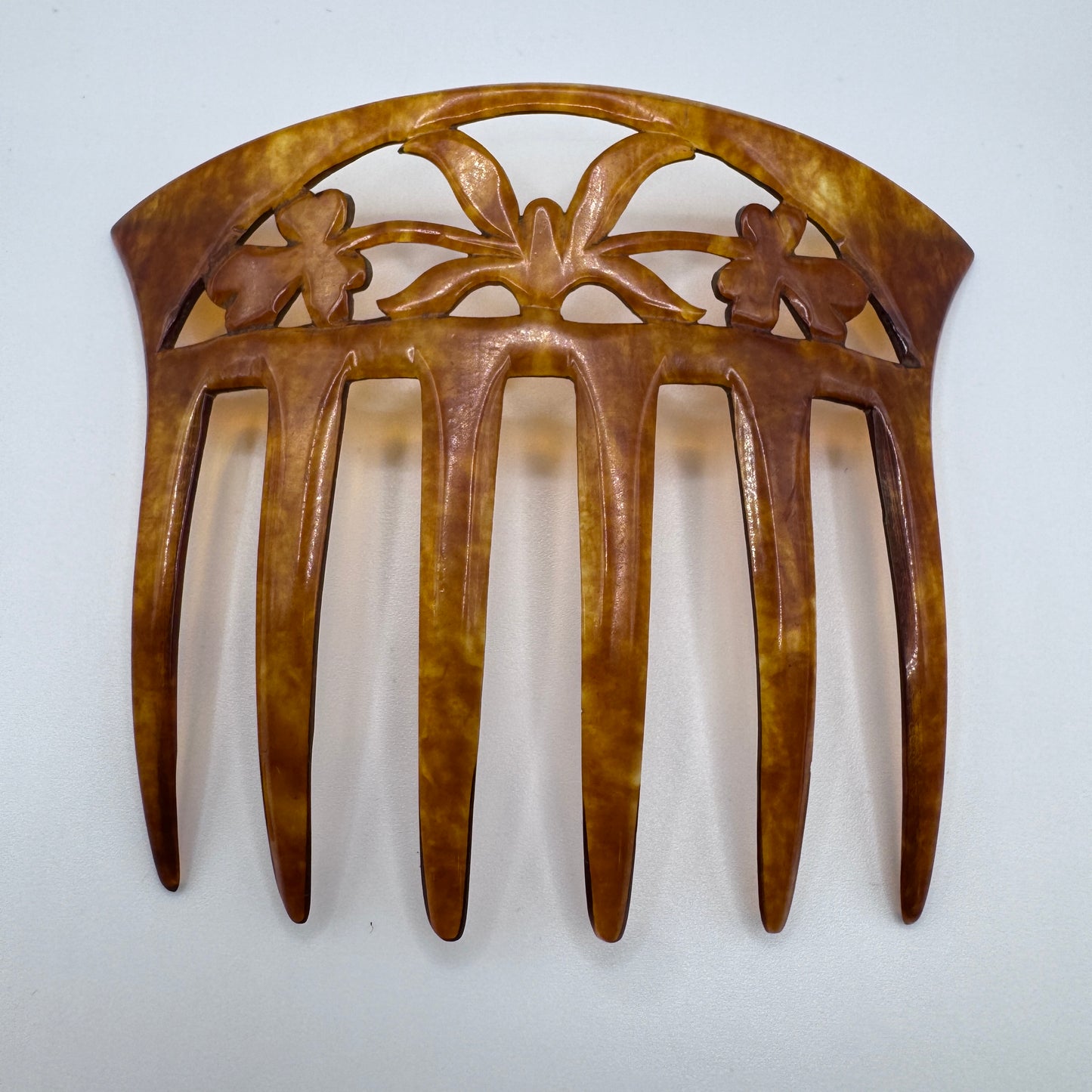Peigne à cheveux art deco - celluloïd