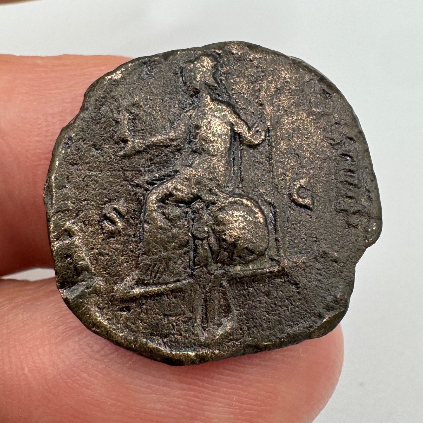 monnaie romaine - dupondius de Marc Aurele