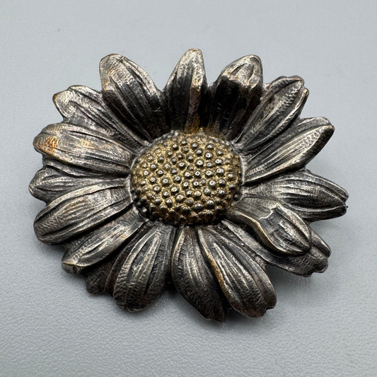 Broche Ancienne Mellerio « Marguerite » - Métal Argenté