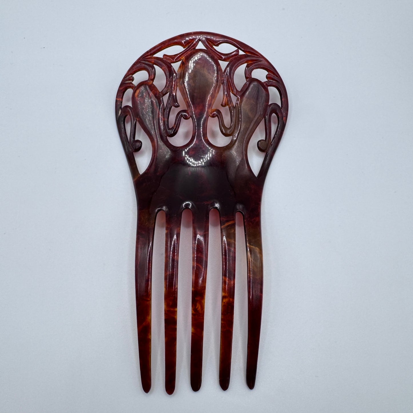 Peigne à cheveux art deco - celluloïd