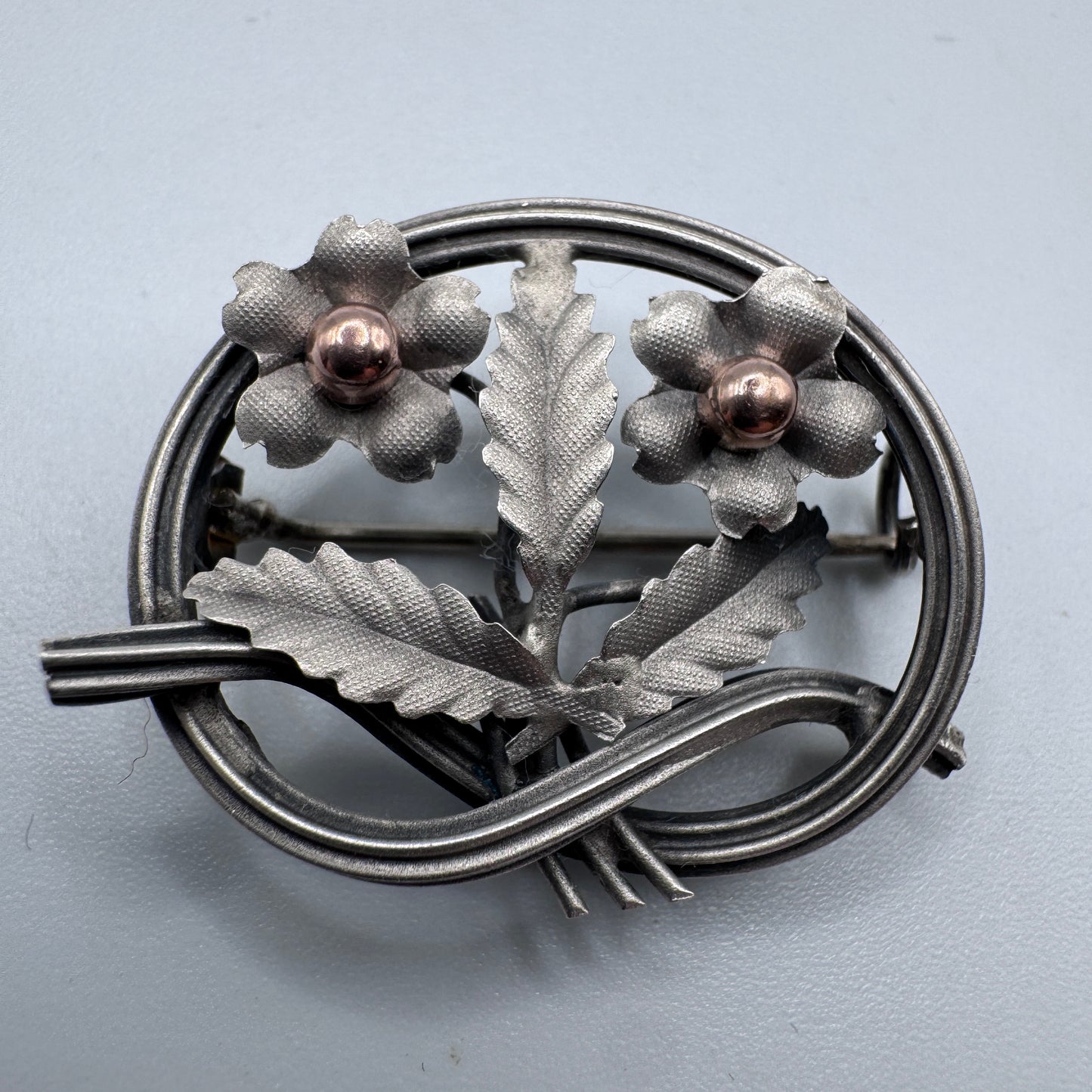 Broche ancienne Art Nouveau en en argent - vers 1900