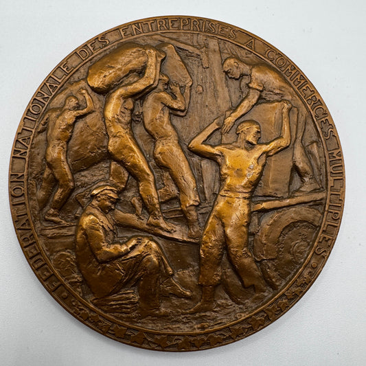 Médaille artistique en bronze « fédération nationale des entreprises à métiers multiples »