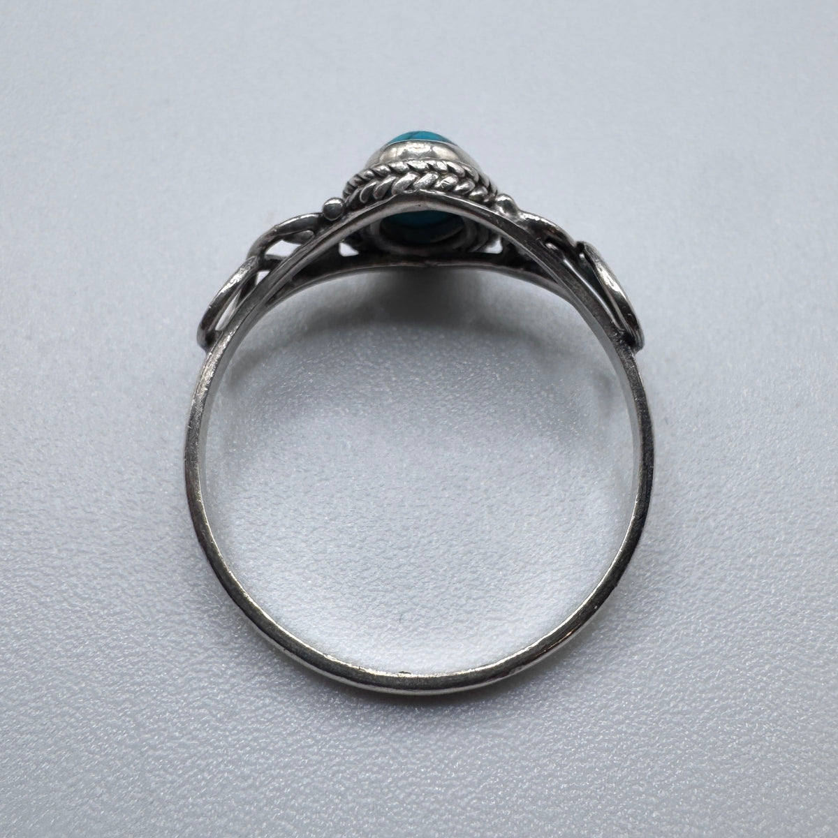Bague en argent et turquoise