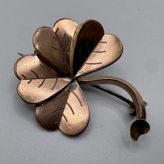 Broche ancienne vers 1900 - plaqué or