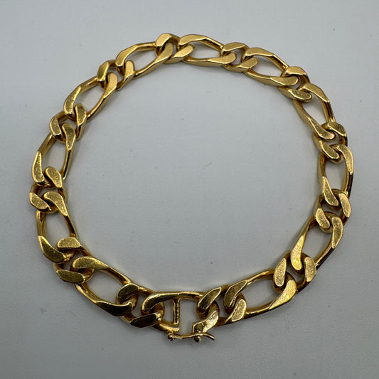 Bracelet gourmette - plaqué or