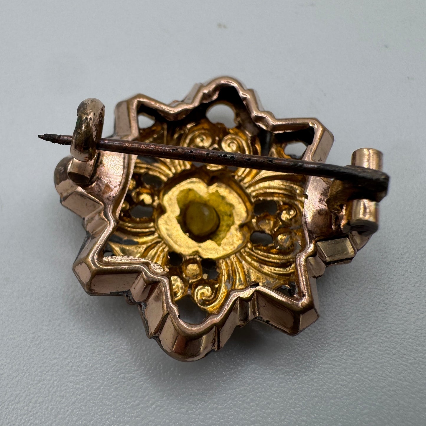 Broche ancienne vers 1900 - plaqué or