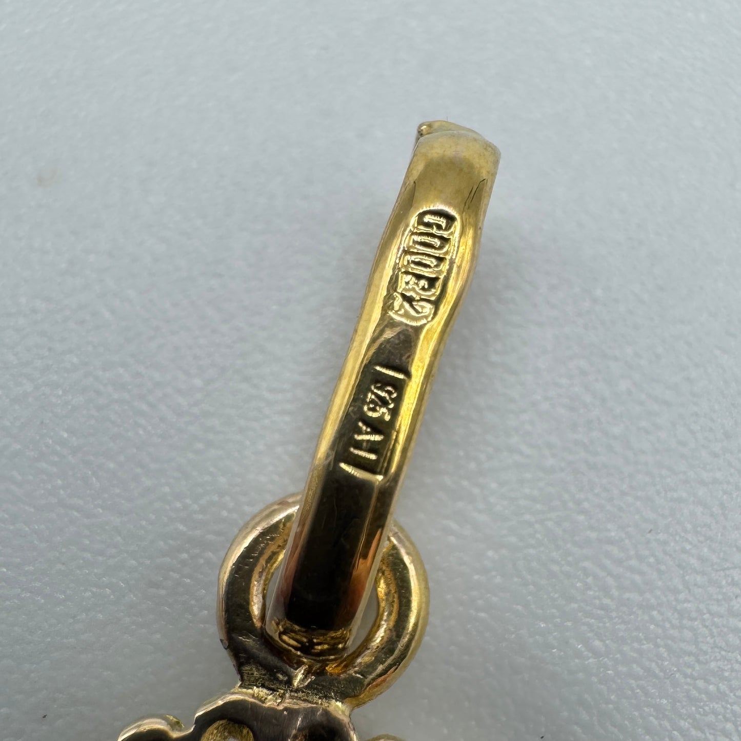 Pendentif croix orthodoxe - argent massif et vermeil