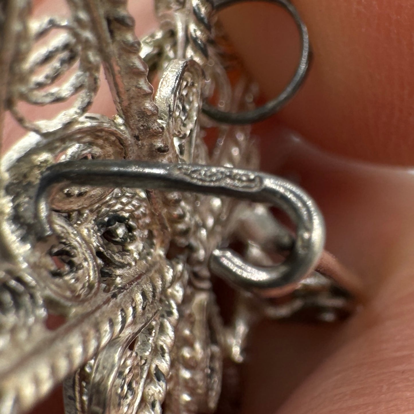 Broche vintage « croix de Malte » - argent massif