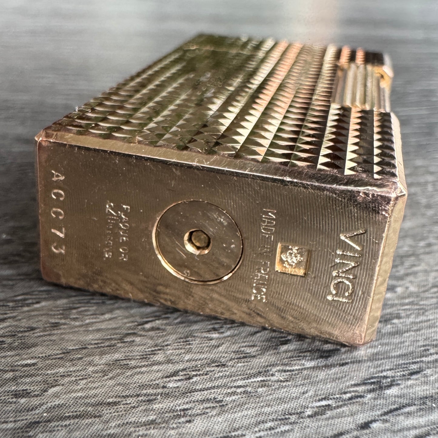 Briquet ancien VINCI FLAMINAIRE - Plaqué or
