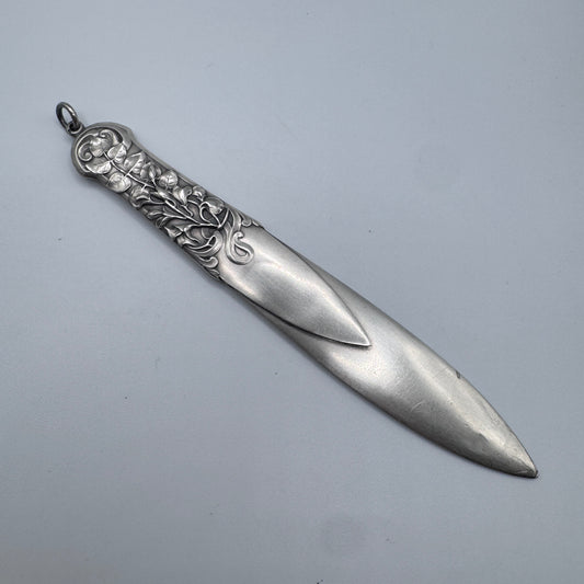 Superbe Coupe papier ancien Art nouveau  - argent massif
