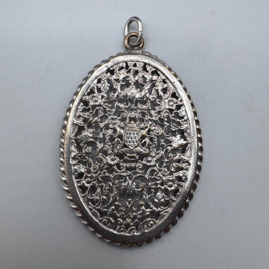 Pendentif ancien « souvenir de Bretagne » - Métal argenté