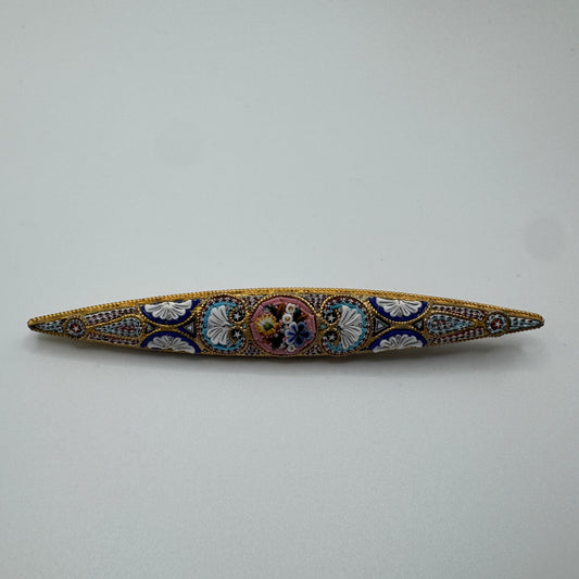 Broche ancienne - micro mosaïques