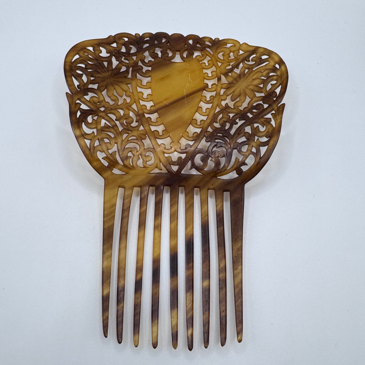 Peigne à cheveux art deco - celluloïd