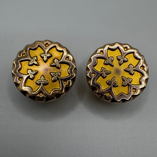 Boutons de manchettes vers 1900 - plaqué or