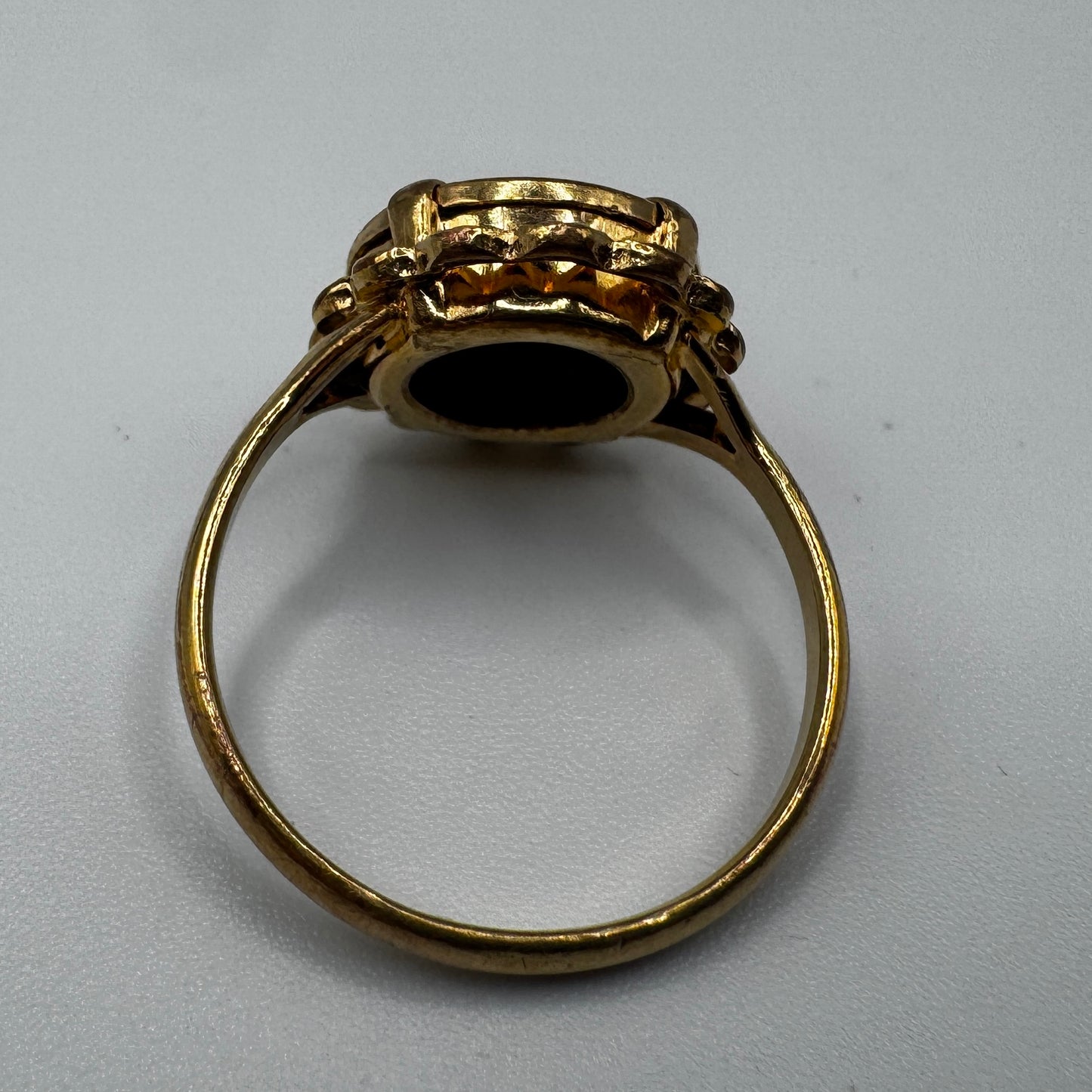 Bague en plaqué or - imitation monnaie dos pesos