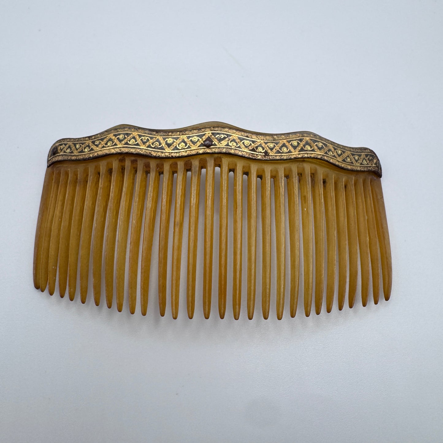 Peigne à cheveux art deco TOLÈDE - corne