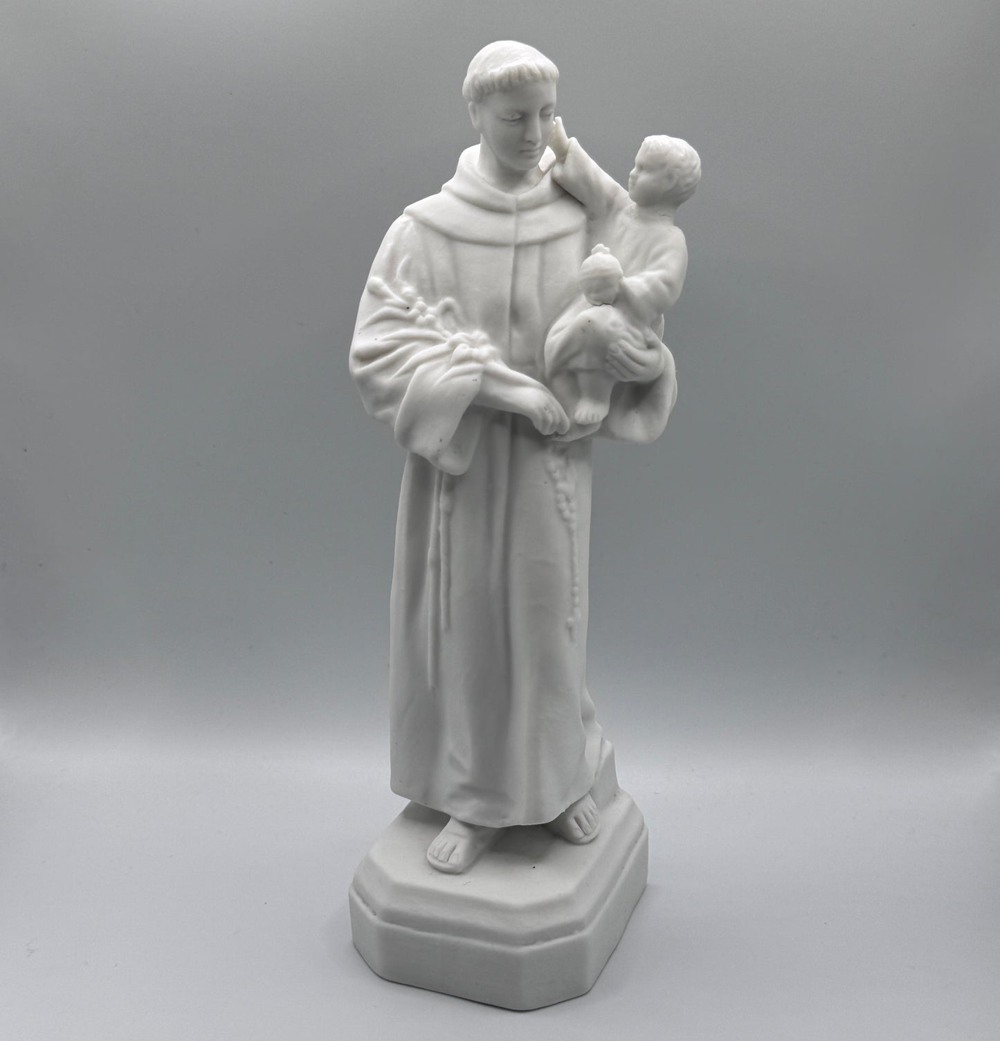Sculpture religieuse ancienne en biscuit  - Saint-Antoine